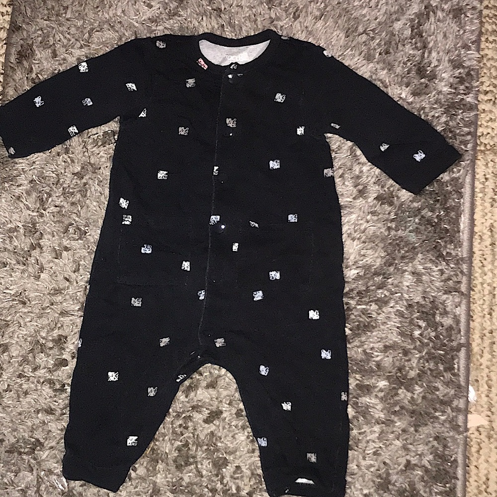 Toddler black PJ/onesie NWOT